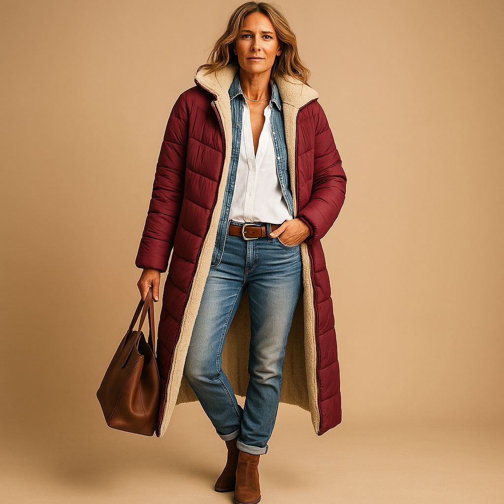 Manteau Femme Hiver Chic à Capuche Fourrure Synthétique