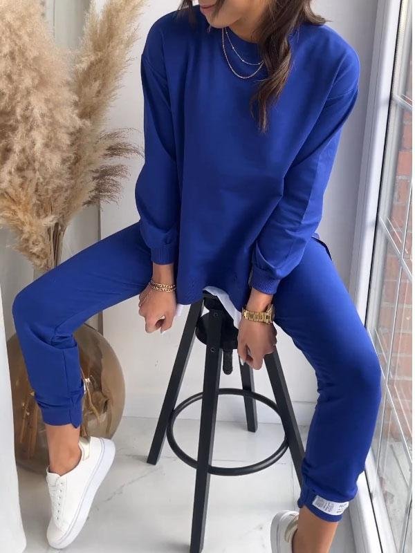 Survêtement Femme Hiver - Ensemble Sport Doux avec Haut Manches Longues et Pantalon Chaud