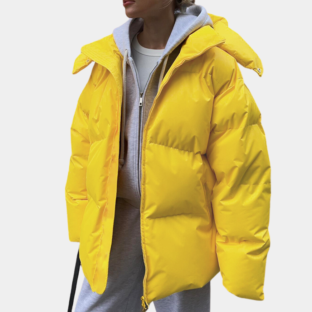 Veste Doudoune Femme Hiver Chaude avec Capuche et Manches Longues