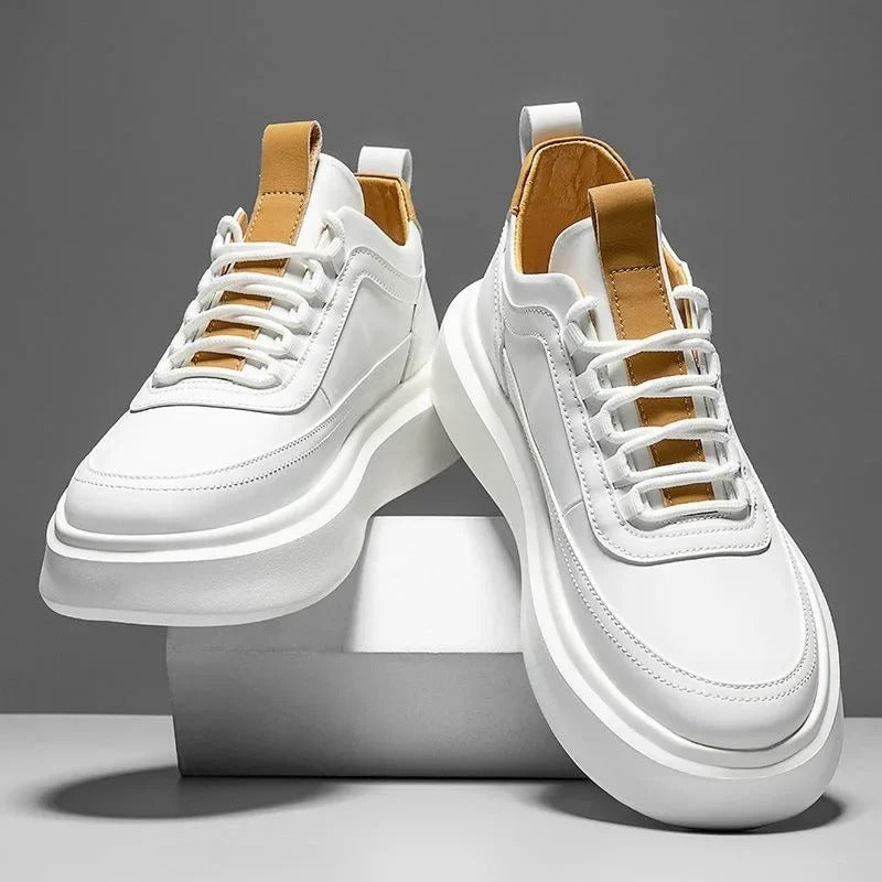 Baskets Cuir Lacets Confort et Style Casual