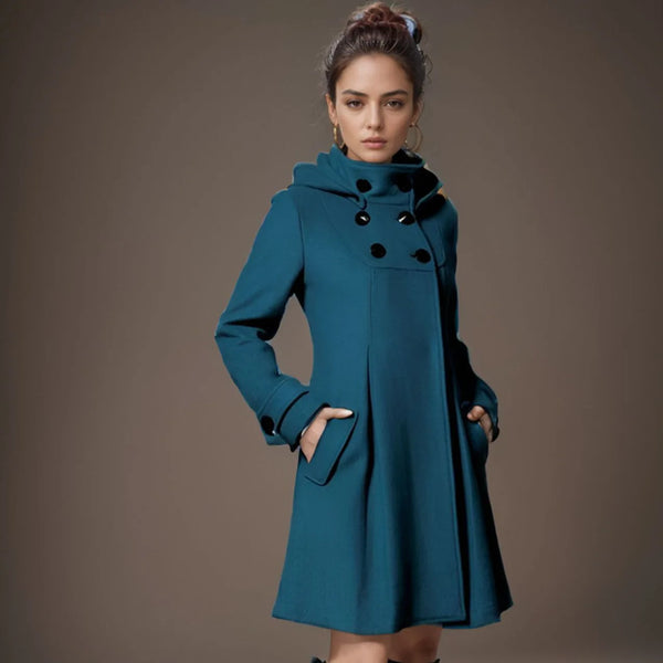 Veste à capuche molletonnée avec poches latérales
