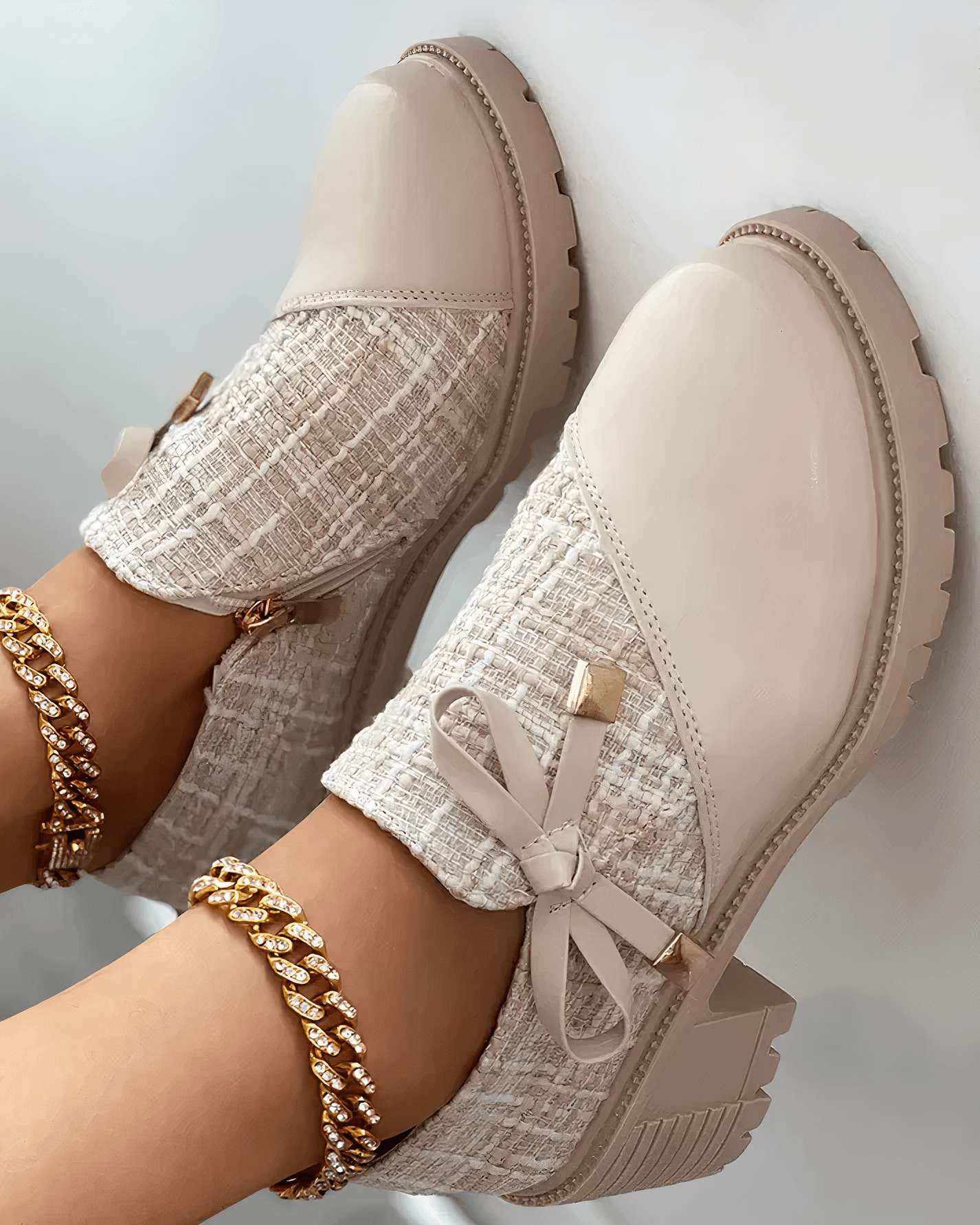 Mocassins Femmes Talon Bloc Confort et Élégance