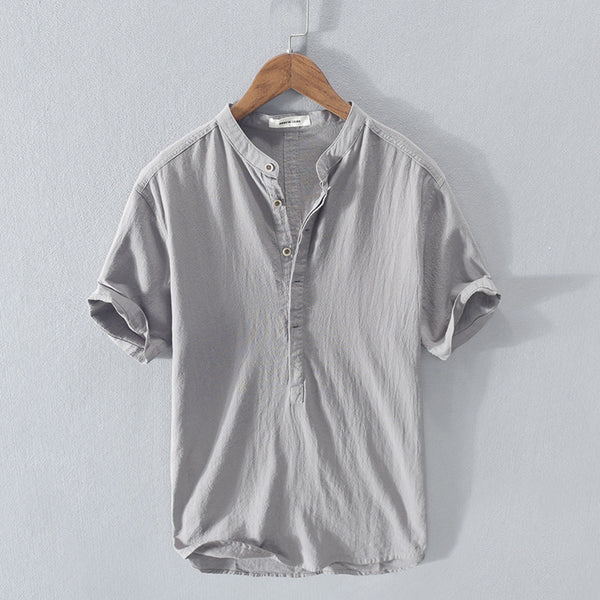 Chemise Homme Lin Coton Manches Longues Confortable
