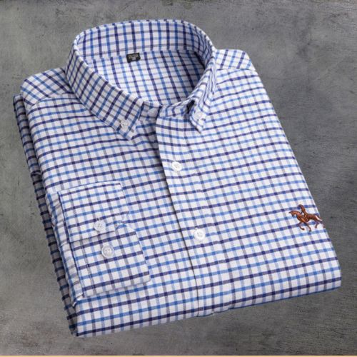 Chemise Marine Rayée Élégante pour Homme