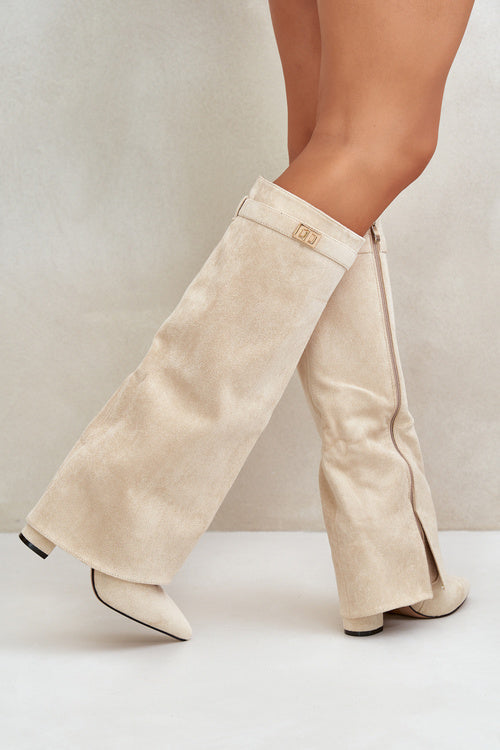 Bottes Femmes Noires Élégantes à Talons Hauts