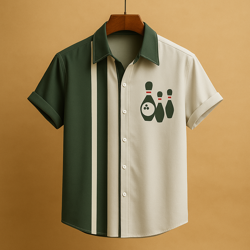 Polo Homme Classique Col Rond Rayé
