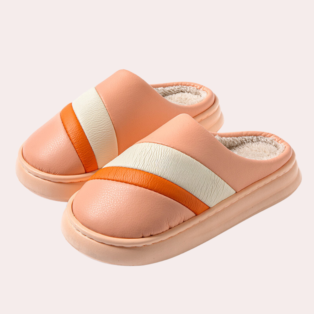 Pantoufles Femmes Peluche Chaudes et Confortables