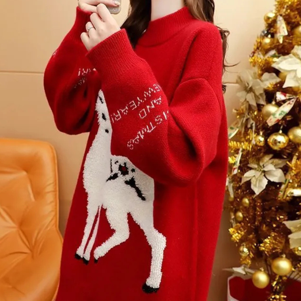 Pull de Noël Femme Élégant et Doux - PanierRoyale
