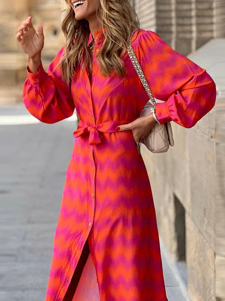 Robe Élégante Femme Florale Droite Confortable