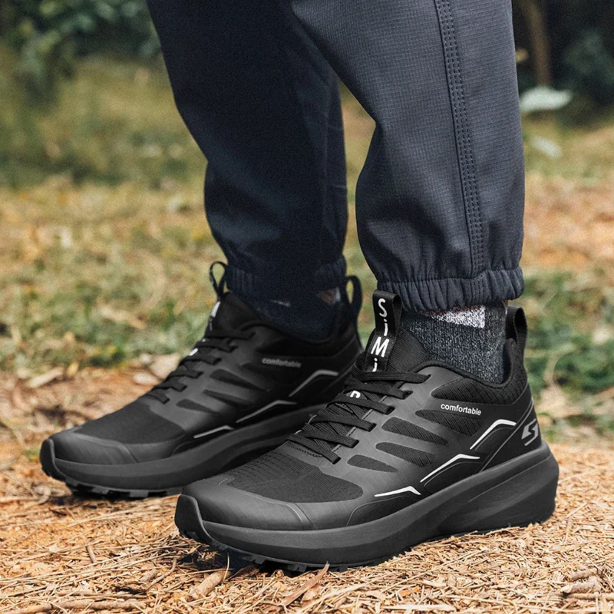 Chaussures de randonnée Homme avec semelle amortie et soutien de voûte plantaire