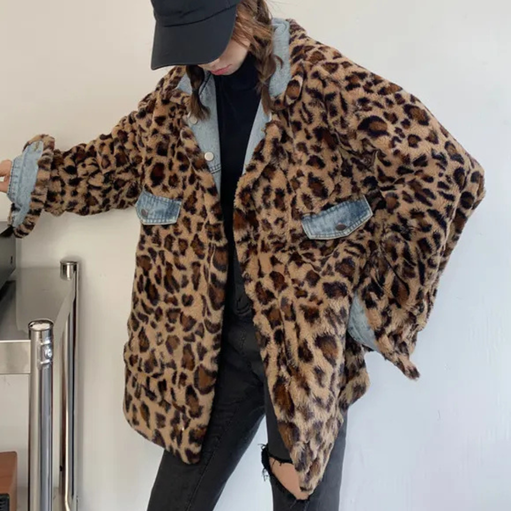 CALISSA - Veste d'hiver moderne en jean réversible pour femmes