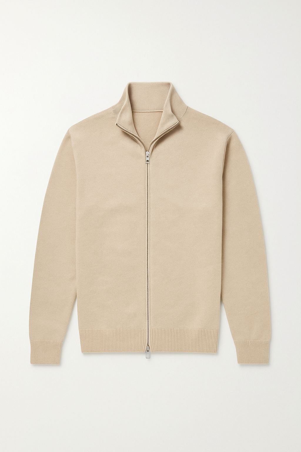 Cardigan Homme Maille Fine Zippé Coupe Ajustée