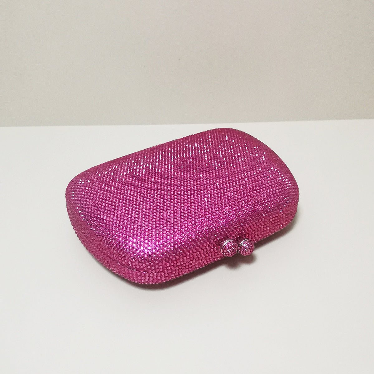 Sac Soirée Paillettes Rose avec Fermeture Clasp