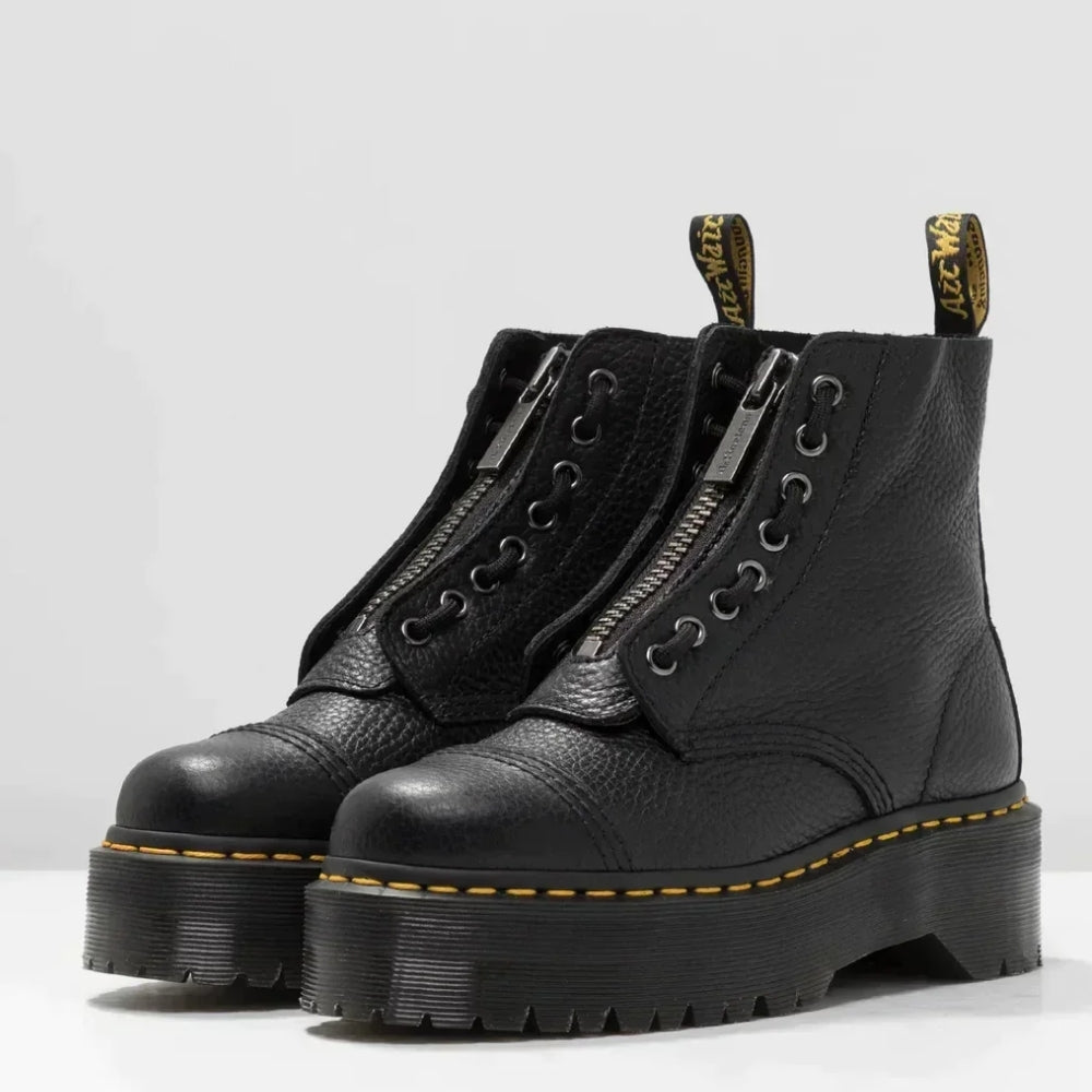 Bottes Femme Cuir Noir Chic et Élégantes - PanierRoyale