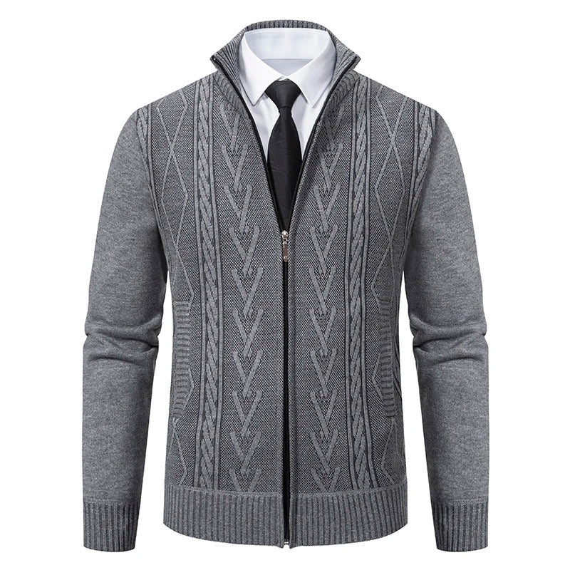 Veste homme zippée sportive grise
