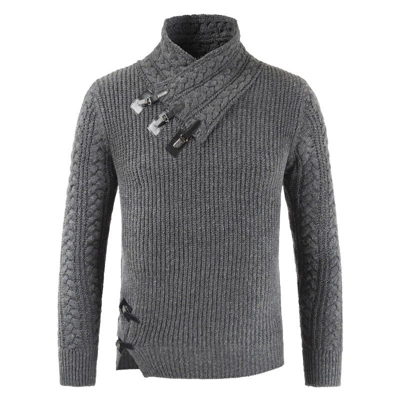 Pull Homme Hiver Chaud et Douillet en Laine Mélangée