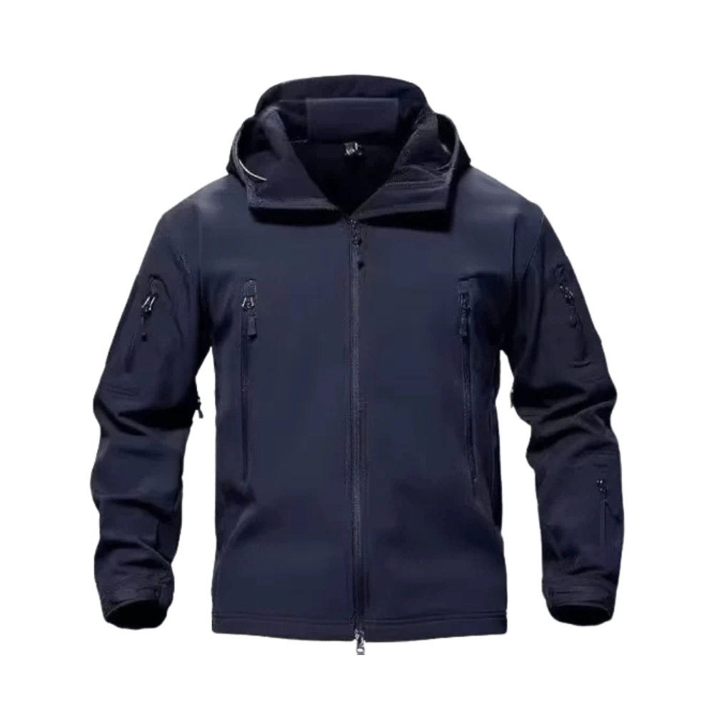 Veste Imperméable avec Capuche Réversible pour Homme