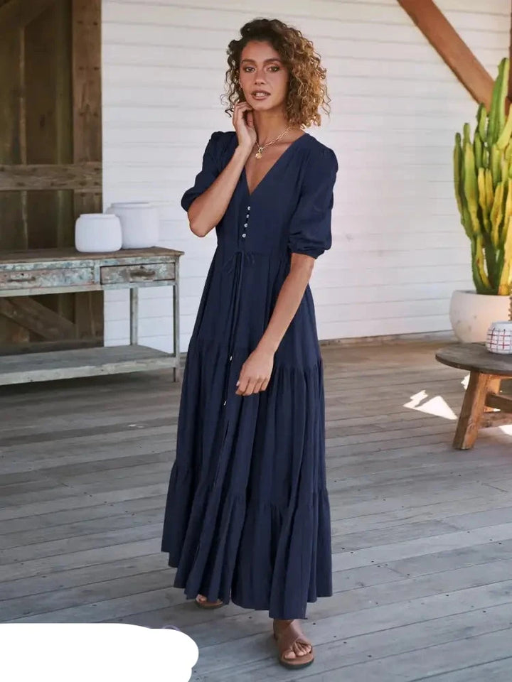 Robe Été Femme Rose Clair Décontractée