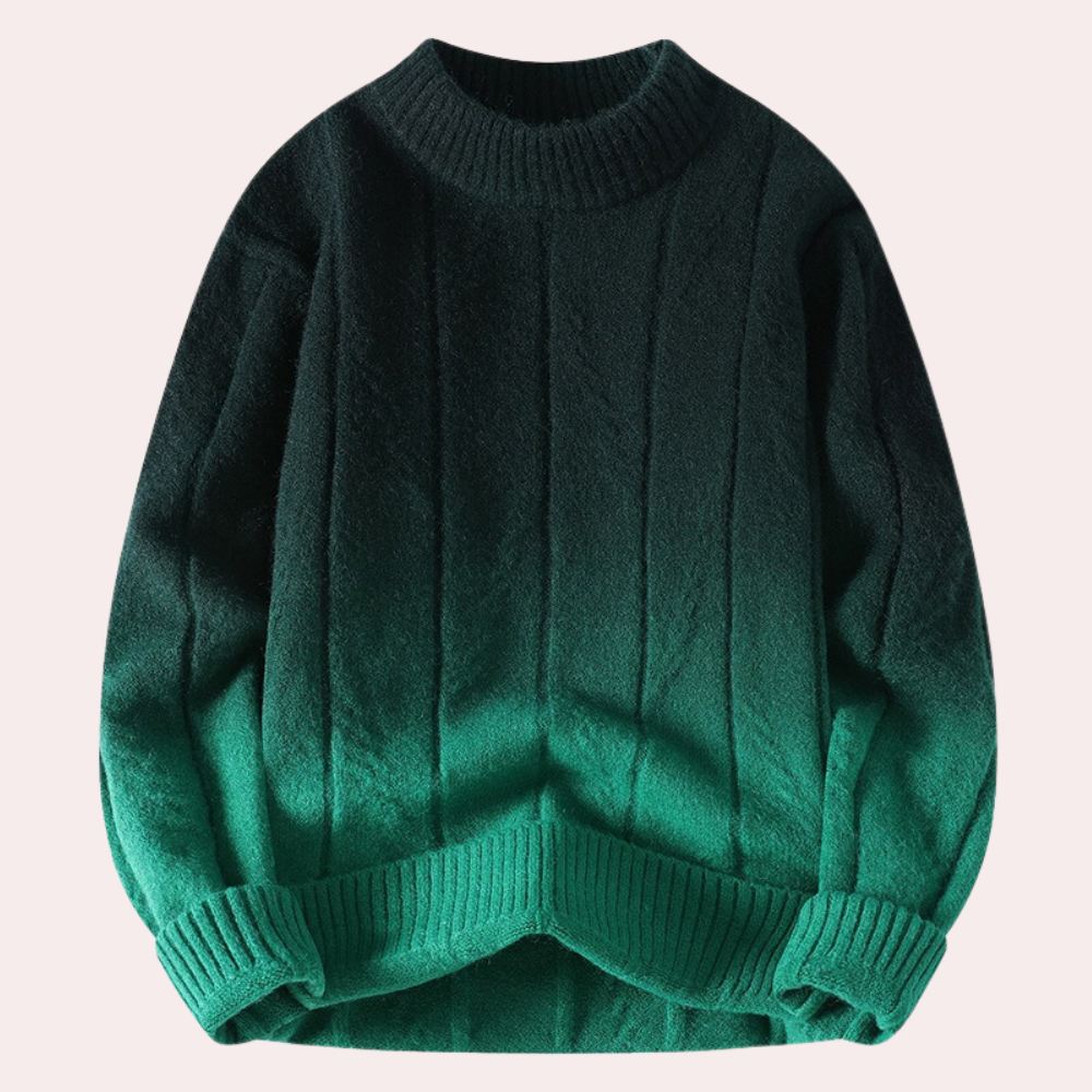 ALAN - Pull Moderne en Dégradé pour Hommes