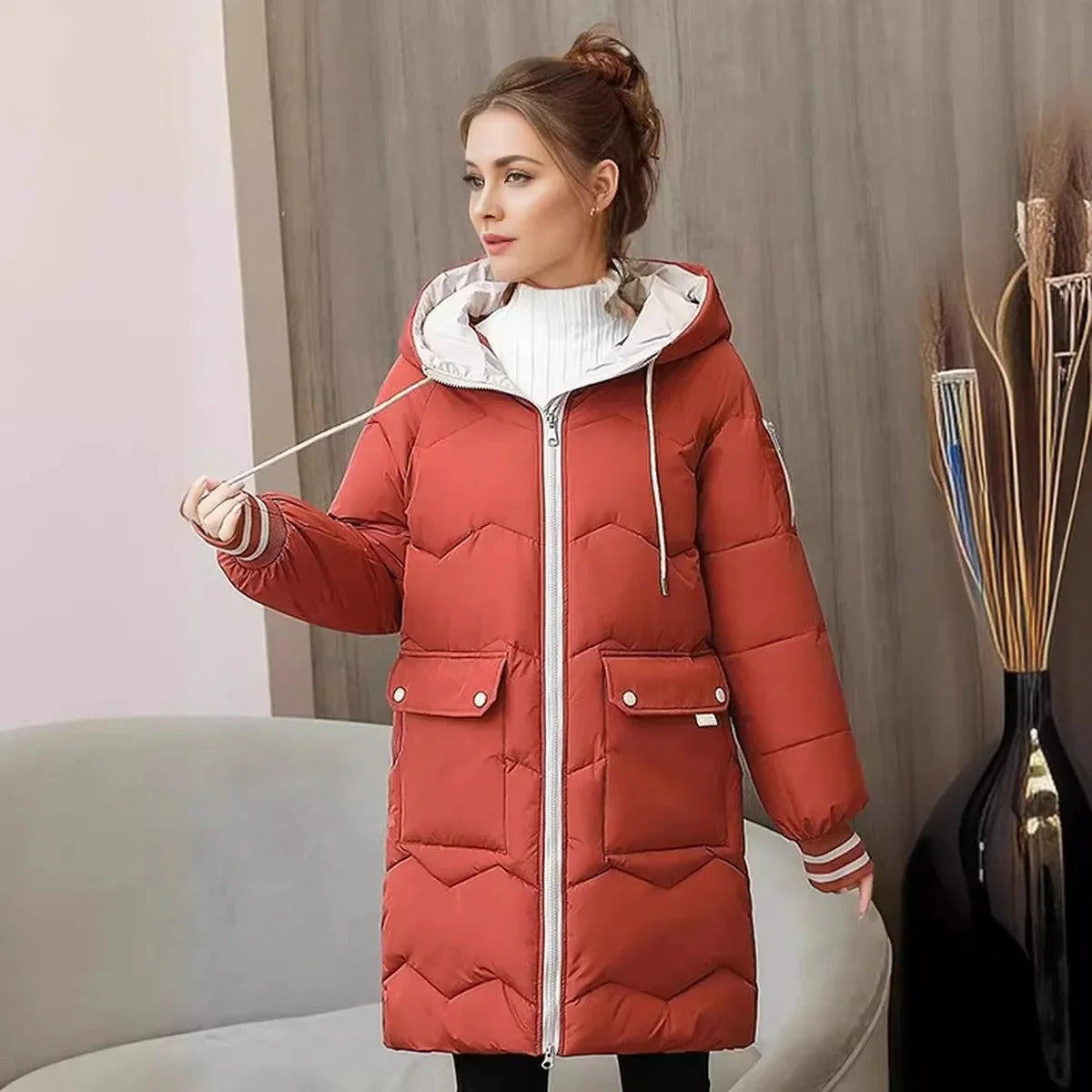 Veste femme capuche stretch et tendance