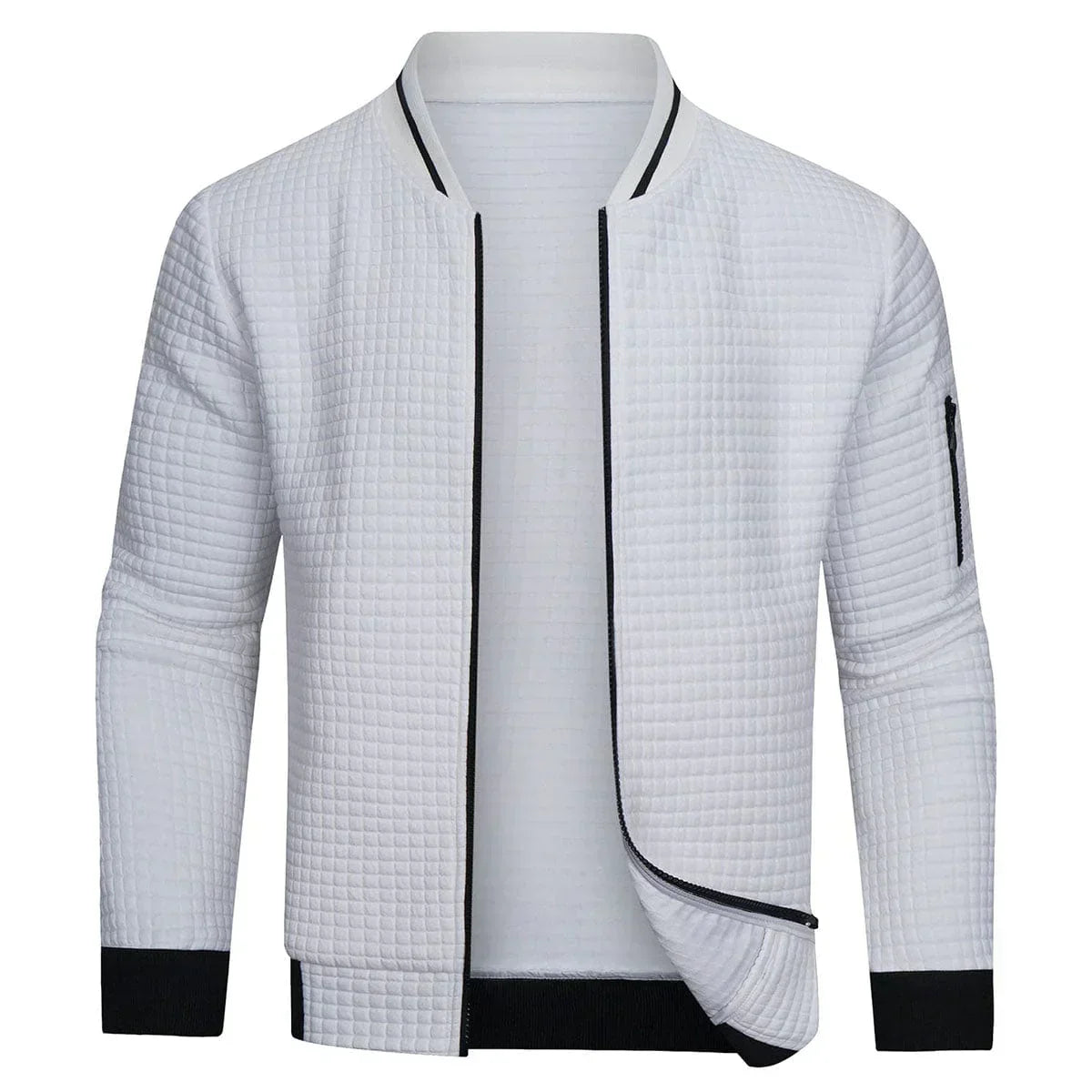 Pull zippé homme hiver chaud et confortable