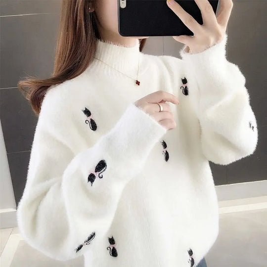 Pull Col Roulé Femme Douillet et Confortable