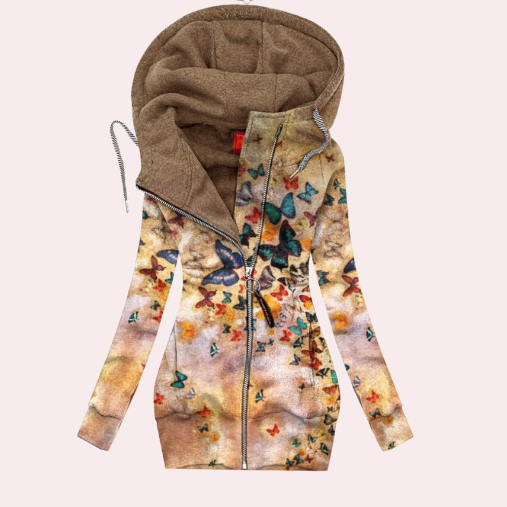 ARIELA - Sweat à Capuche Floral pour Femmes