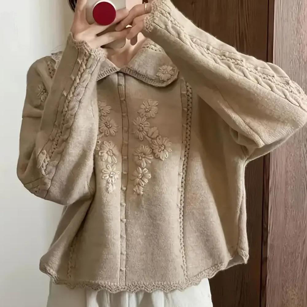 Pull Femme Floral Chic et Élégant - PanierRoyale