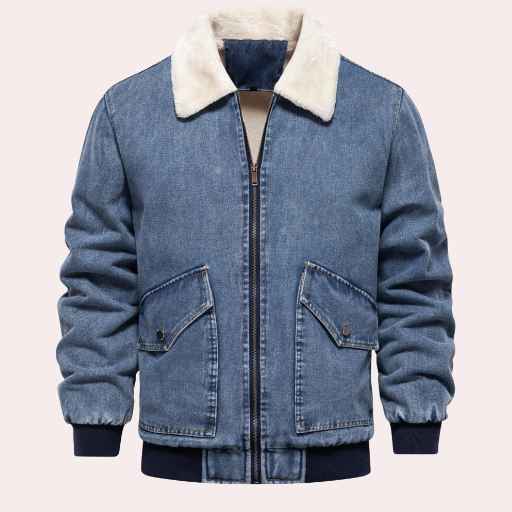 ARMIN - Veste d'Hiver en Jean Tendance pour Hommes