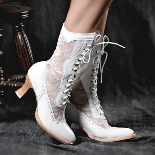 Bottes femme chic talon plat - PanierRoyale