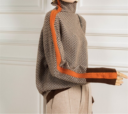Pull Femme Luxe à Col Roulé Fines Mailles