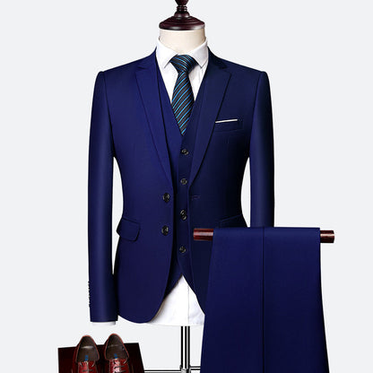 Costume Homme 3 Pièces Slim Fit Élégant pour Mariage ou Soirée