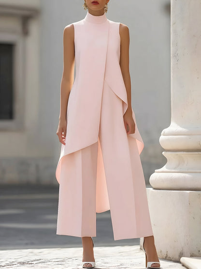 Combinaison Femme Col Montant Coupe Asymétrique