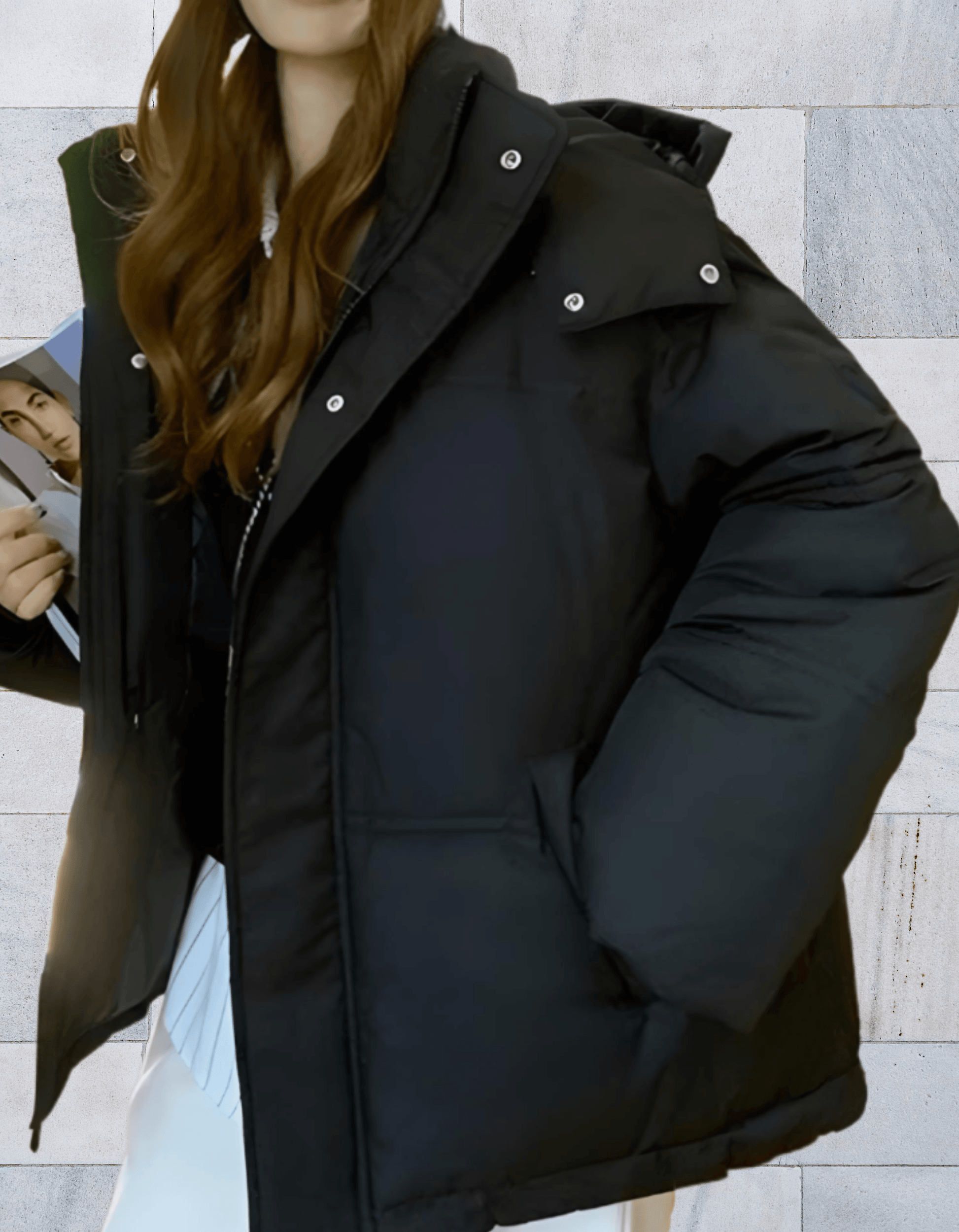 Veste Hiver Femme Chic avec Capuchon et Poches Réglables - PanierRoyale