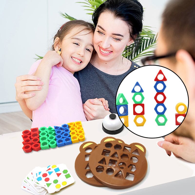 Jeu d'assemblage de Formes Géométriques Éducatif pour Enfants - PanierRoyale