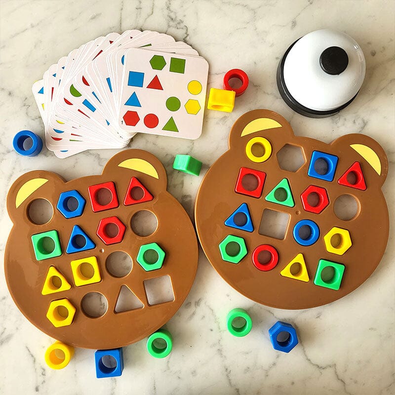 Jeu d'assemblage de Formes Géométriques Éducatif pour Enfants