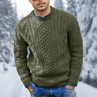 Pull en Laine pour Homme Hiver Chaud et Élégant
