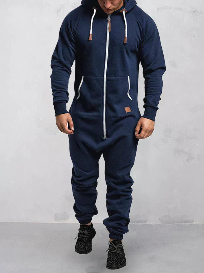 Combinaison Polaire Homme Hiver Doux et Étanche