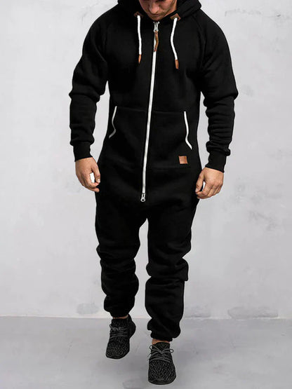 Combinaison Polaire Homme Hiver Doux et Étanche