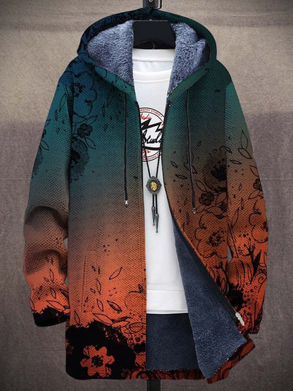 Veste Femme Polaire Capuche Imprimé Artistique Style Streetwear