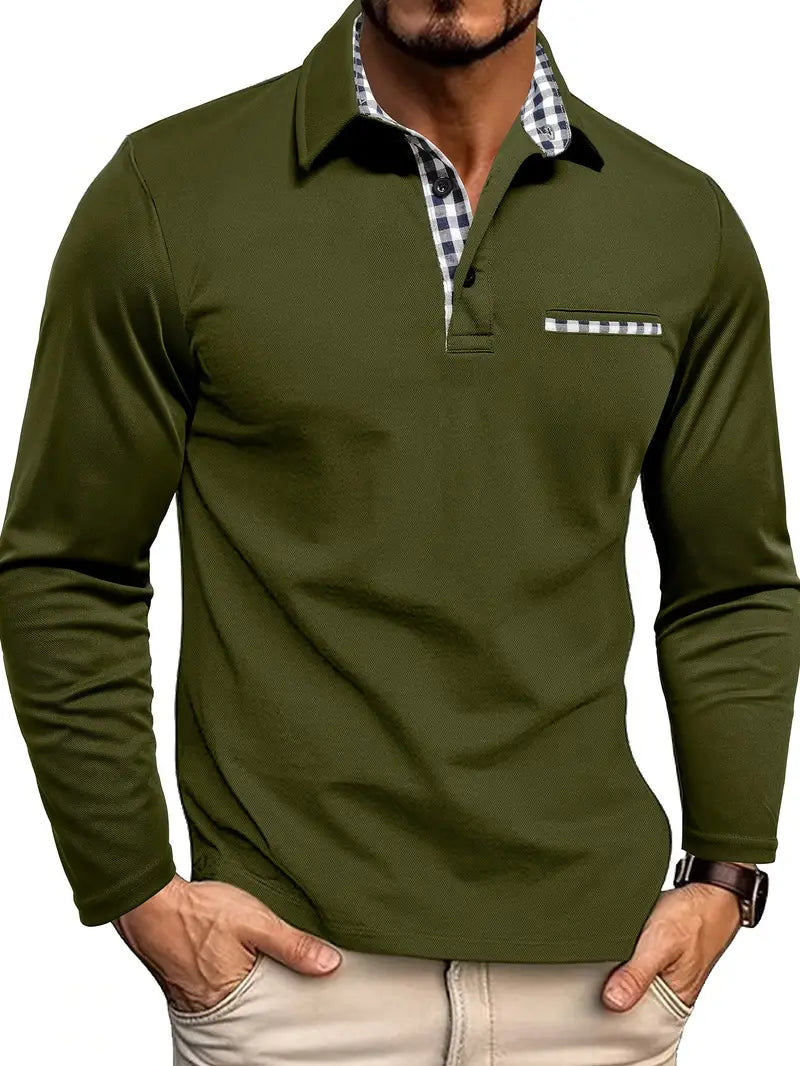 Polo Homme Manche Longue Hiver Chaud