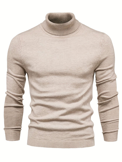 Pull Homme Slim Fit Gris Cachemire Chaud