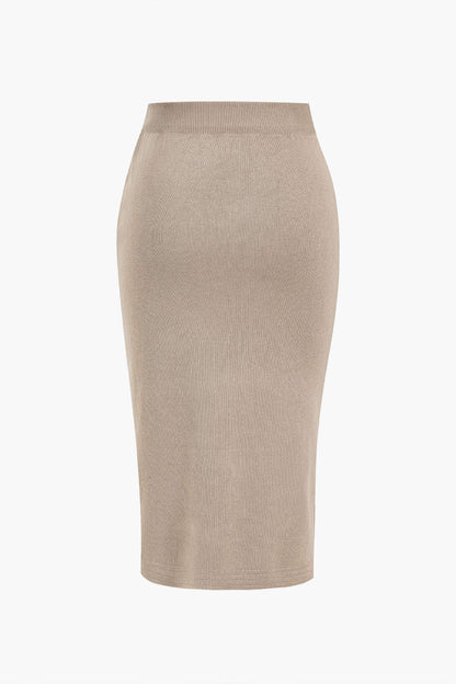 Ensemble Fille Cardigan et Jupe Côtelée