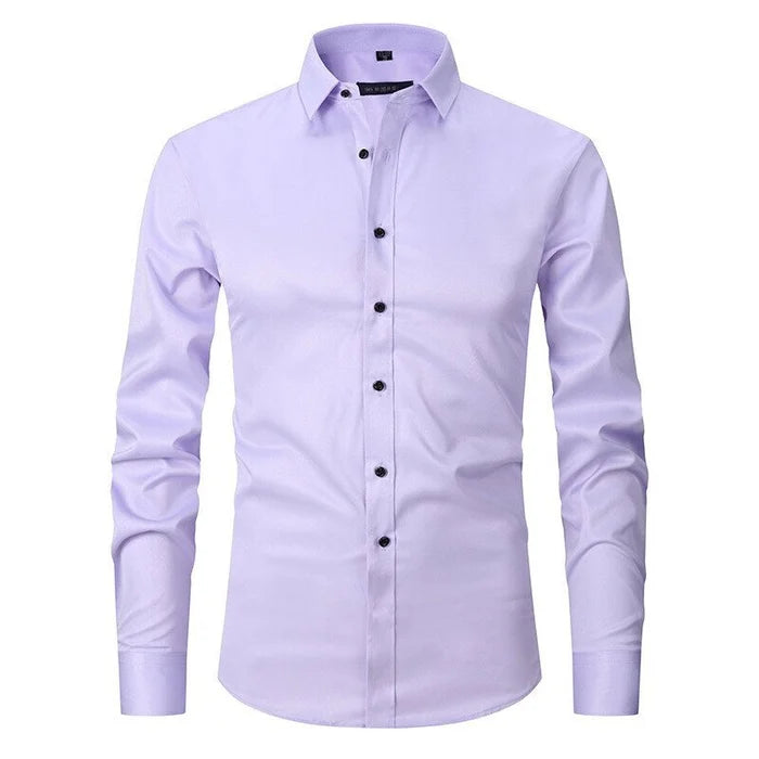Chemise Homme Classique à Manches Longues Élégante
