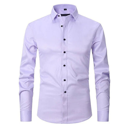 Chemise Homme Classique à Manches Longues Élégante