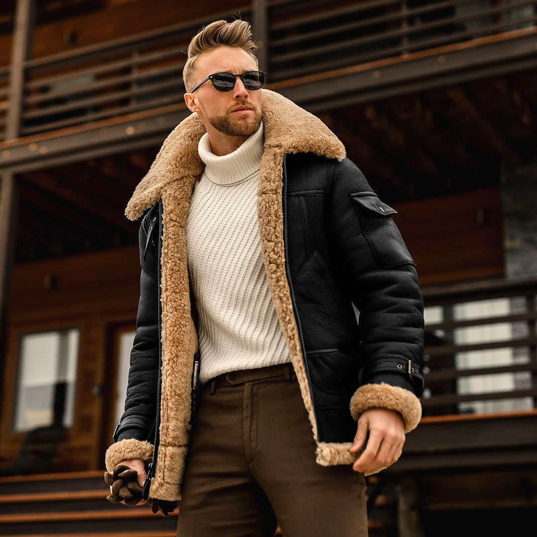 Blouson Hiver pour Homme Doublé et Imperméable