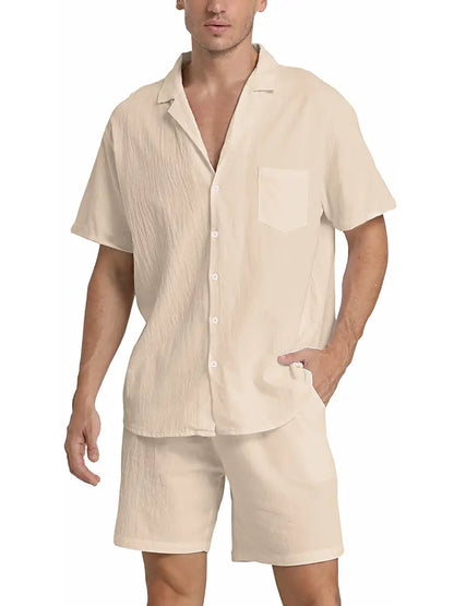 Costume Homme Lin Coton Respirant et Élégant