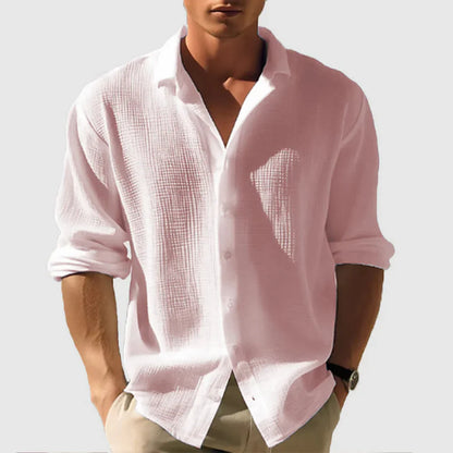 Chemise Homme Classique Manches Longues Décontractée