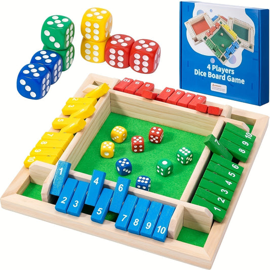 Jeu de Dés en Bois Massif Vieux Modèle - PanierRoyale