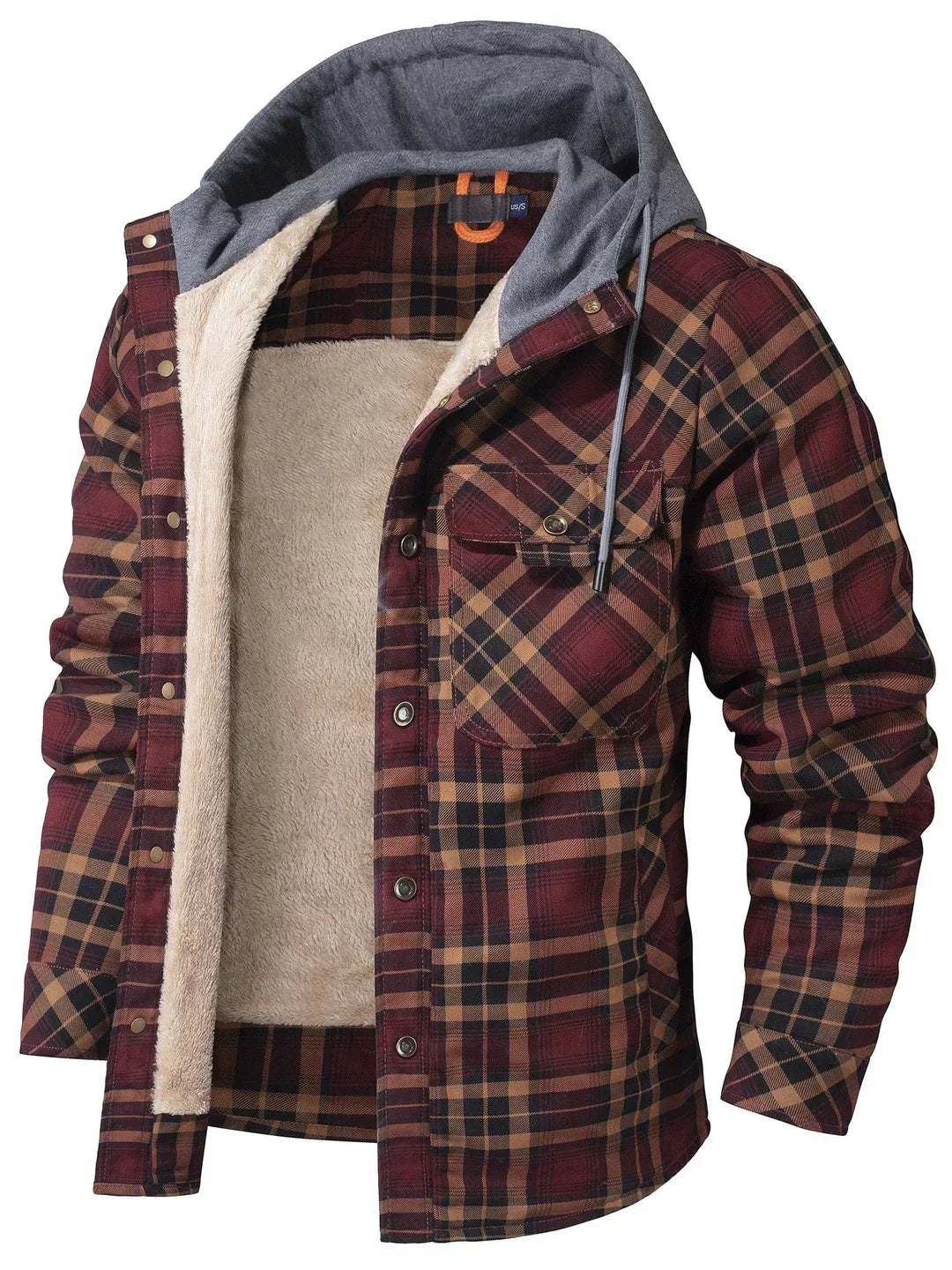 Veste Homme Hiver Douillette à Capuche Amovible - PanierRoyale